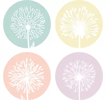 Sticker Mural Fleur Pissenlit stickers - TenStickers