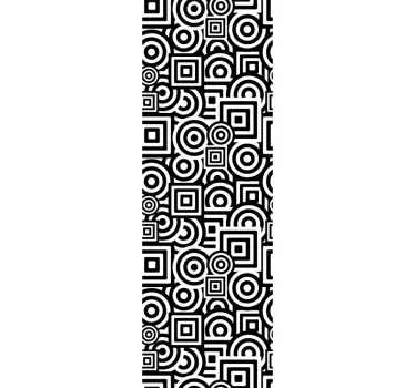 Sticker paroi de douche motifs circulaires - TenStickers