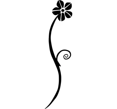 Autocollant vélo vagues florales - TenStickers