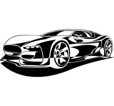 Sticker voiture de sport - TenStickers