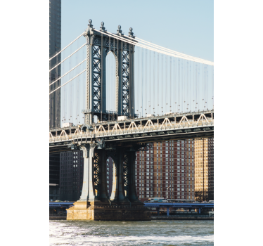 Sticker frigo vue sur le pont de manhattan - TenStickers