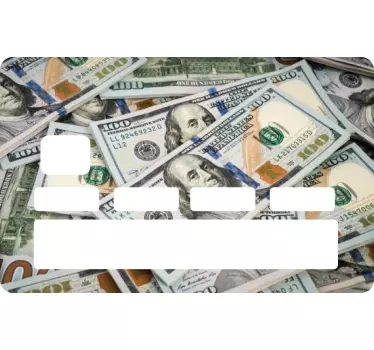 Sticker carte bancaire motif de devises - TenStickers