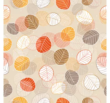 Papier autocollant meuble Feuilles d'automne - TenStickers