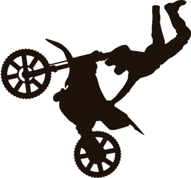 Autocollant moto cross freestyle - TenStickers