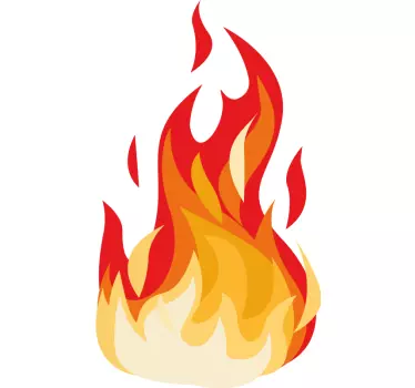 Autocollant Voiture Feu d'effet visuel - TenStickers