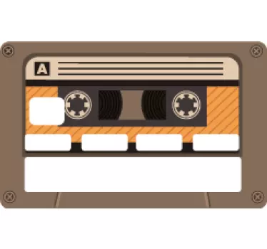 Sticker carte bancaire cassette rétro - TenStickers