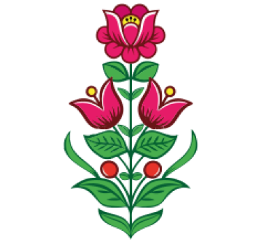 Autocollant vélo fleurs polonaises - TenStickers