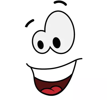 Autocollant mural dessin sourire - TenStickers