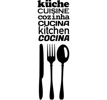 Sticker cuisine textes dérivés - TenStickers