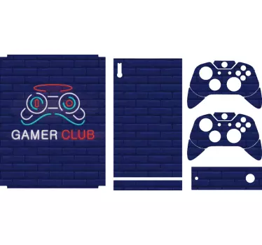 Sticker xbox design club de joueurs - TenStickers