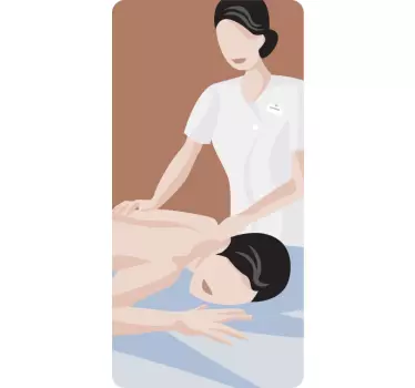 Sticker soin massage - TenStickers