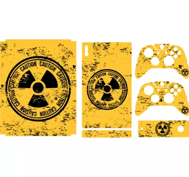 Sticker xbox skin avertissement de danger - TenStickers