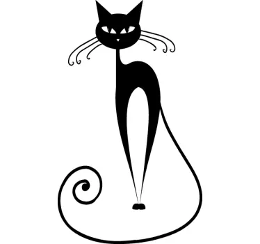Sticker enfant chat élégant - TenStickers