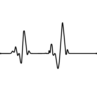 Sticker électrocardiogramme - TenStickers