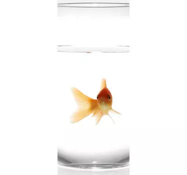 Sticker frigo poisson rouge - TenStickers