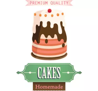 Sticker cuisine cakes homemade - TenStickers
