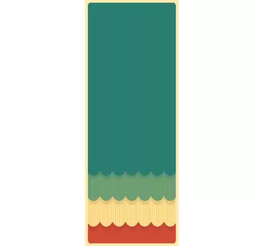 Sticker frigo retro hipster - TenStickers