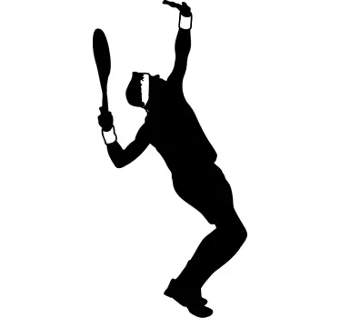 Sticker tennis service - TenStickers