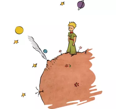 Sticker chambre enfant le Petit Prince couleur - TenStickers