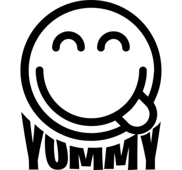 Sticker frigo expression de la nourriture joyeuse - TenStickers