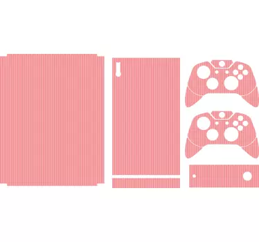 Sticker xbox housse rayée rose - TenStickers