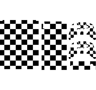 Sticker xbox motif à carreaux - TenStickers