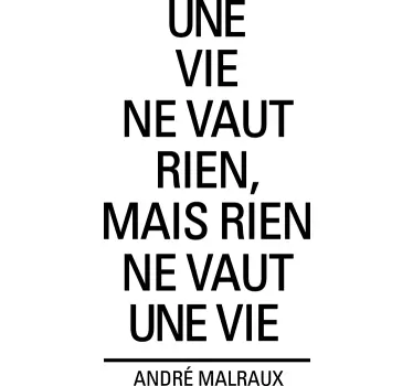 Sticker citation André Malraux - TenStickers