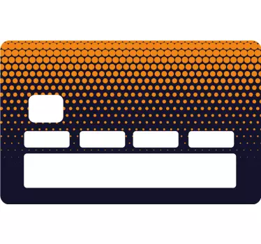 Sticker carte bancaire motif en nid d'abeille - TenStickers