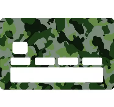 Sticker carte bancaire motif camouflage - TenStickers