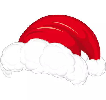 Sticker bonnet Père Noël - TenStickers