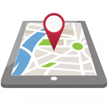 Sticker tablette carte - TenStickers