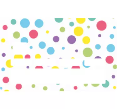 Sticker carte bancaire pois colorés - TenStickers
