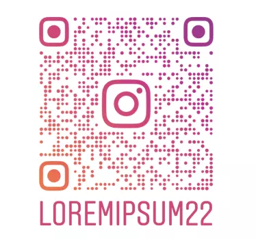 Sticker vitrine Instagram QR code multicolore - TenStickers