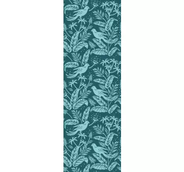 Sticker frigo motifs d'oiseaux tropicaux - TenStickers