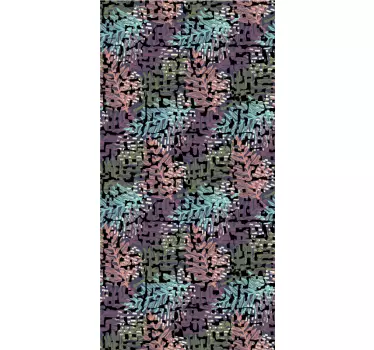Sticker frigo motifs floraux et feuilles - TenStickers
