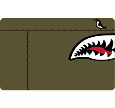 Sticker carte bancaire illustration de personnage féroce - TenStickers