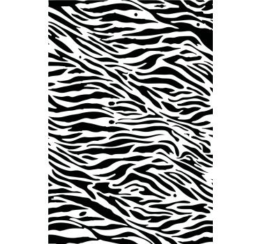 Autocollant vélo motif rayures zèbre - TenStickers