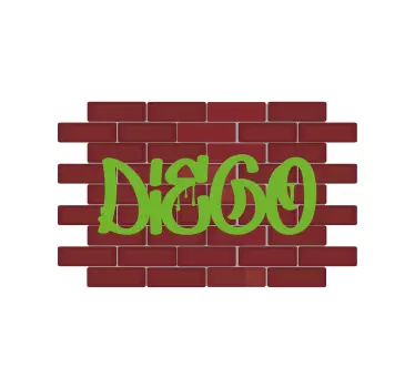 Autocollant vélo graffiti de nom personnalisé - TenStickers