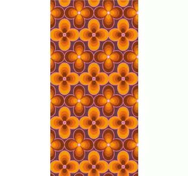 Sticker frigo surface texturée florale - TenStickers