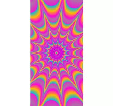 Sticker frigo motif en spirale coloré - TenStickers