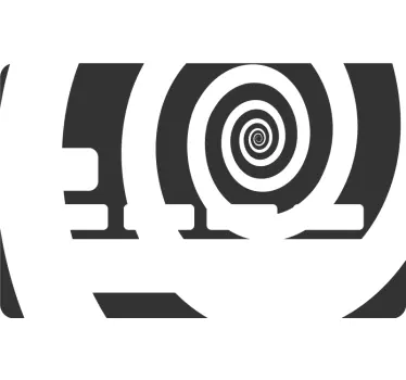 Sticker carte bancaire conception de motif en spirale - TenStickers