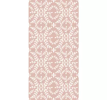 Sticker frigo couverture à motif floral - TenStickers