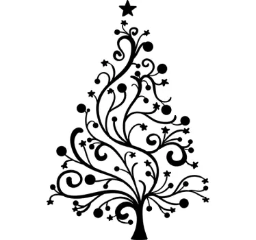 Sticker illustration sapin - TenStickers