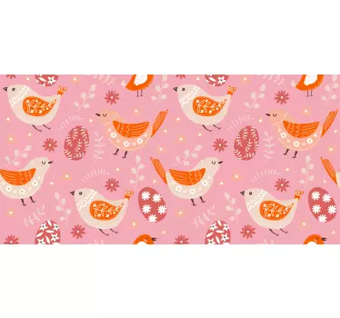 Sticker frigo motifs d'oiseaux charmants - TenStickers