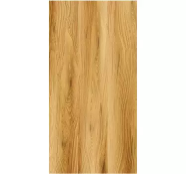 Sticker porte texture de bois naturel - TenStickers