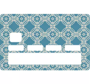 Sticker carte bancaire motif élégant - TenStickers