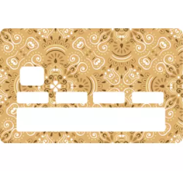 Sticker carte bancaire motif orné - TenStickers