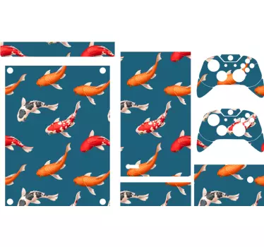 Sticker Xbox motif de poisson koi - TenStickers