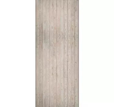 Sticker porte effet de grain naturel - TenStickers