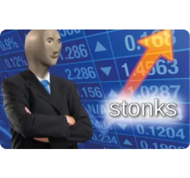 Sticker carte bancaire thème humour financier - TenStickers